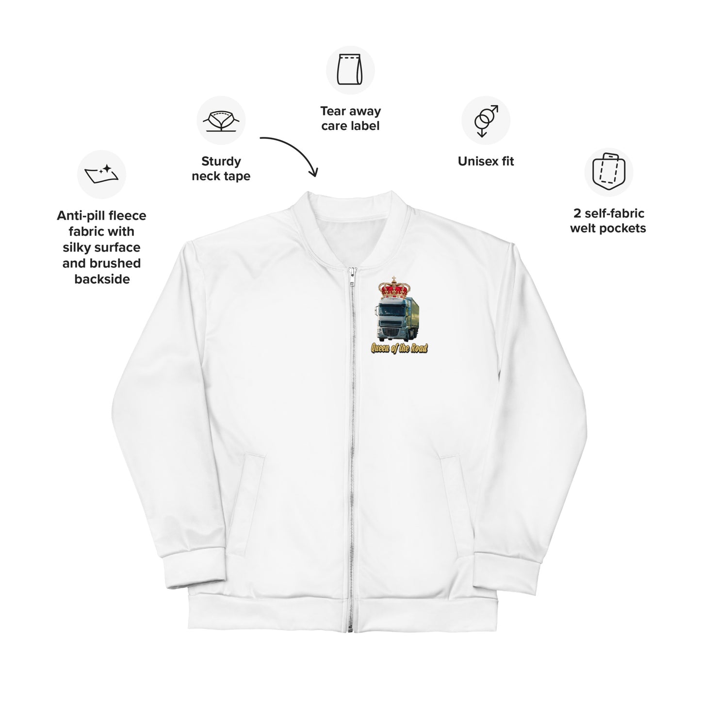 Bomber Jacket Queen of the Road European Truck Design