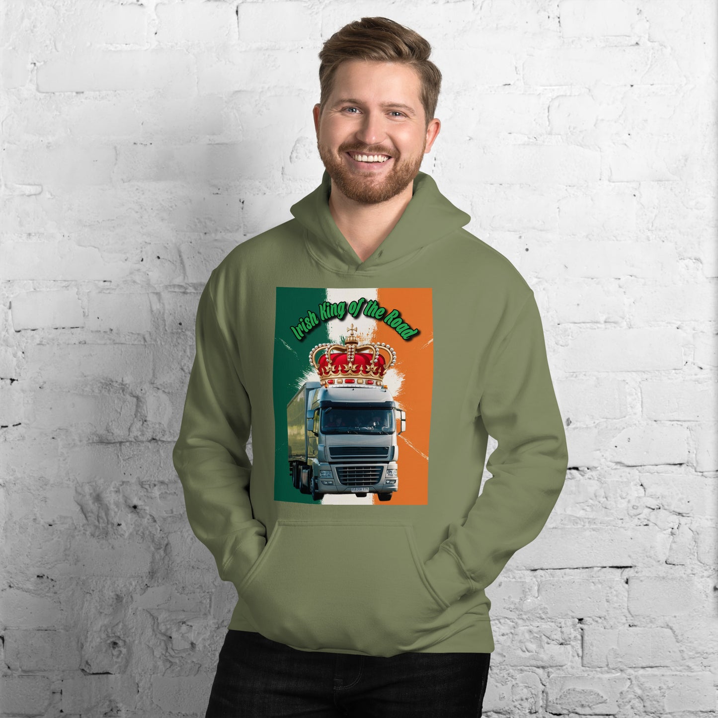 Hoodie Irish King of the Road European Truck Design