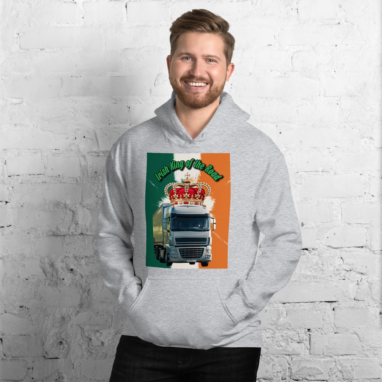 Hoodie Irish King of the Road European Truck Design